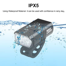 将图片加载到图库查看器,LED Bicycle Light Front USB Rechargeable 1000 Lumen Bike Front Lamp Mountain Bicycle Headlight Adjustable Lightness And Flashlight With Waterproof IPX5 And Large Capacity Battery