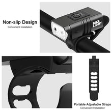 将图片加载到图库查看器,LED Bicycle Light Front USB Rechargeable 1000 Lumen Bike Front Lamp Mountain Bicycle Headlight Adjustable Lightness And Flashlight With Waterproof IPX5 And Large Capacity Battery