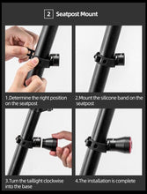 将图片加载到图库查看器,LED Bicycle Waterproof USB Charging Taillight Cycling Flashlight Auto Brake Sensing Smart Bicycle Rear Brake Lights Braking Sensing Taillights USB Rechargeable Ultra Bright LED Warning Bicycle Flashlight