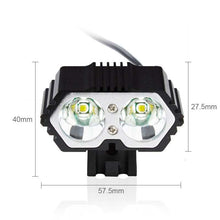 Load image into Gallery viewer, LED Bike Light Waterproof Bicycle Light USB Rechargeable Headlight Outdoor Cycling Front Lamp Cycling Front Lamp Bike Headlight For Mountain Road And City Bicycle