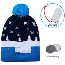 Load image into Gallery viewer, LED Christmas Knitted Hat