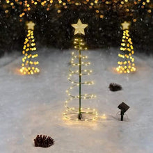 将图片加载到图库查看器,LED Christmas Tree Outdoor Solar Ground Plug Lights