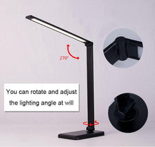 Load image into Gallery viewer, Led Desk Lamps USB Eye-Protection Table Lamp 5 Dimmable Level Touch Night Light For Bedroom Bedside Reading Decorative Table Lamp Cute Study Lamps for Bedroom Décor