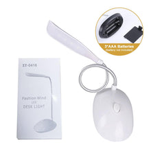 Load image into Gallery viewer, LED Desk Light Table Lamp Reading Book Light 3xAAA Battery Desk Lamp Mini Eye Protection Office Bedroom Bedside LED Study Table Decorative Table Lamp Cute Study Lamps for Bedroom Décor