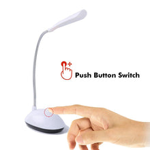 Load image into Gallery viewer, LED Desk Light Table Lamp Reading Book Light 3xAAA Battery Desk Lamp Mini Eye Protection Office Bedroom Bedside LED Study Table Decorative Table Lamp Cute Study Lamps for Bedroom Décor
