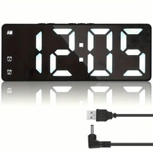 Load image into Gallery viewer, LED Digital Alarm Clock with Dual Alarms, Voice Control and more