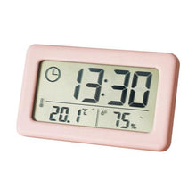 Load image into Gallery viewer, LED Digital Clock Digital Alarm Clock Battery Operated Small Desk Clocks with Smart Night Light Date Indoor Temperature LCD Electronic Clock for Bedroom Electronic Digital Screen Desktop Clock for Home Office Backlight Snooze Desk Clocks