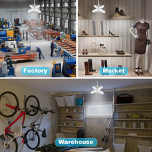 Load image into Gallery viewer, LED Dimmable Garage Ceiling Lights with 4 Adjustable Panels