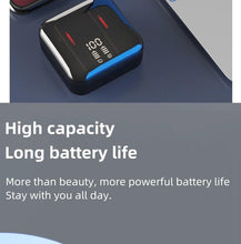 Load image into Gallery viewer, LED Display Bluetooth 5.0 Wireless Headphone Magnetic 9D Stereo Sound Earbud Sports Easy Pairing Earphone With Microphone Bluetooth In Ear Built-in Mic Headset For Sport Black Headphones Wireless Light Weight Design