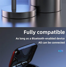 Load image into Gallery viewer, LED Display Bluetooth 5.0 Wireless Headphone Magnetic 9D Stereo Sound Earbud Sports Easy Pairing Earphone With Microphone Bluetooth In Ear Built-in Mic Headset For Sport Black Headphones Wireless Light Weight Design