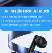 Load image into Gallery viewer, LED Display Bluetooth 5.0 Wireless Headphone Magnetic 9D Stereo Sound Earbud Sports Easy Pairing Earphone With Microphone Bluetooth In Ear Built-in Mic Headset For Sport Black Headphones Wireless Light Weight Design