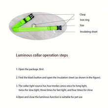 Load image into Gallery viewer, LED Dog Collars Light Adjustable Flashing Luminous Collar Night Anti-Lost