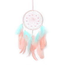 Load image into Gallery viewer, LED Dream Catcher Lamp Flying Wind Chimes Lighting Dream-catcher Handmade Ornaments Traditional Gifts Feather Pendant Romantic Creative Wall Hanging Home Wall Decoration Ornament Craft Native American Style