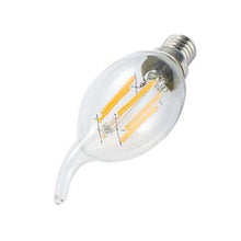 Load image into Gallery viewer, LED Filament Bulb E14 4W/6W AC220V Glass Shell 360 Degree C35 Edison Retro Candle Light Warm/Cold White LED Candelabra Bulb 25W Equivalent 250 Lumens, 3000K Soft White 2W Filament Dimmable LED Chandelier Light Bulbs