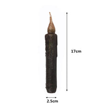 将图片加载到图库查看器,LED Flameless Wax Candle Battery Operated Taper Pillar Candle LED Plastic Candles For Restaurants Hotels Museums Black Flameless Candles Real Wax Flickering LED Pillar Candles