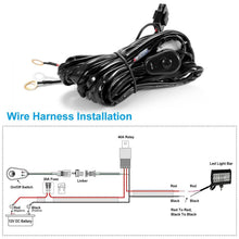 Load image into Gallery viewer, LED Light Bar Wiring Harness Kit Universal Fitment