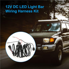 Load image into Gallery viewer, LED Light Bar Wiring Harness Kit Universal Fitment