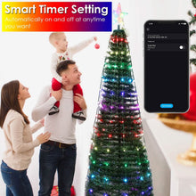 Load image into Gallery viewer, LED Lights Collapsible Christmas Tree Light with Remote App Control