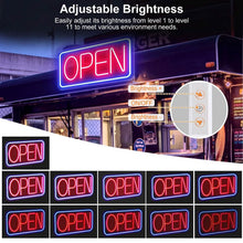 Load image into Gallery viewer, LED Open Sign Advertisement Board with 11 Levels Adjustable Brightness