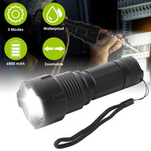 将图片加载到图库查看器,LED Rechargeable Zoomable Flashlight