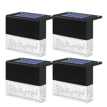 将图片加载到图库查看器,LED Solar Fence Light Outdoor Courtyard Home Garden Decoration Light RGB Waterproof Plywood Lights Decorative Table Lamp Cute Study Lamps for Bedroom Décor