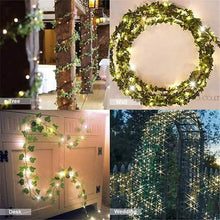 Load image into Gallery viewer, LED Solar Ivy Leaf String Light