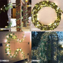 Load image into Gallery viewer, LED Solar Ivy Leaf String Light