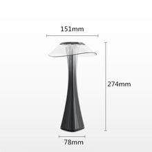 Load image into Gallery viewer, LED Table Lamp USB Charging Dimmable Protection Eyes Smart Touch Switch Bedside Lamps Transparent Crystal Creative Table Light Decorative Table Lamp Cute Study Lamps for Bedroom Décor