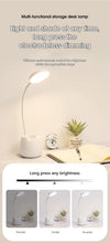 Load image into Gallery viewer, LED Table Lamp With Pen Holder Touch Dimmable Flexo Desk Lamp USB Rechargeable Eye Protection Bedside Learning Reading Lamp Decorative Table Lamp Cute Study Lamps for Bedroom Décor