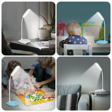 将图片加载到图库查看器,LED Three-Speed Touch Dimming Reading Lamp USB Charging Plug-in White Warm Eye Protection Student Table Light Study Night Light Decorative Table Lamp Cute Study Lamps for Bedroom Décor