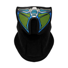 将图片加载到图库查看器,LED Warm Headgear ED Face Mask Party Masks Light Up Dance Halloween Cosplay Easter Rave Mask Luminous Costume Washable Foldable Luminous Cool Party Mask Activated Light Up Mask Led Music Party Mask Led Music Mask for Festival Party