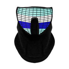 将图片加载到图库查看器,LED Warm Headgear ED Face Mask Party Masks Light Up Dance Halloween Cosplay Easter Rave Mask Luminous Costume Washable Foldable Luminous Cool Party Mask Activated Light Up Mask Led Music Party Mask Led Music Mask for Festival Party