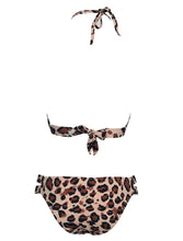 Load image into Gallery viewer, Leopard Bikinis Women Summer Swimsuit Strapless Bandage Bathing Suits Women's Halter Triangle Bikini Bottom Soft Two Piece Swimsuits Low Waist Push Up Bikini Set Swimwear