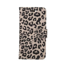 Load image into Gallery viewer, Leopard Print PU Leather Flip Cover Wallet Kickstand Feature with Card Slots Holder Magnetic Clasp Case For iPhone 14 13 12 11 Pro Max Mini 8 Plus 7 X XS XR SE Leather Leopard Flip Cover Luxury Wallet Phone Case