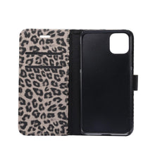 Load image into Gallery viewer, Leopard Print PU Leather Flip Cover Wallet Kickstand Feature with Card Slots Holder Magnetic Clasp Case For iPhone 14 13 12 11 Pro Max Mini 8 Plus 7 X XS XR SE Leather Leopard Flip Cover Luxury Wallet Phone Case