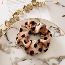 Load image into Gallery viewer, Leopard Velvet Scrunchies Hair Accessories For Women Girl Elastic Hair Ring Hair tie Ponytail Holder Rubber Hair Band Ponytail Holder Accessories for Women And Girls
