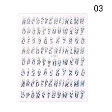 将图片加载到图库查看器,Letter 3D Decals Nail Art Stickers English Old Font Black Number Tattoo Nails Design Water Sliders Manicure Decoration 3D Nail Supplies Holographic Old English Character Nail Self-Adhesive Sticker English Font Design Manicure Decorations Accessories