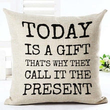 Load image into Gallery viewer, Letter Love Home Cushion Covers Cotton Linen Black White Pillow Cover I Love You Forever and Always Throw Pillow Case Love Letter Pillow Cushion Covers Fashion Home Decor Cover Sofa Bed Nordic Decorative Pillow Case 45x45CM