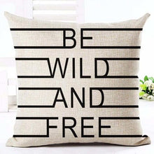 Load image into Gallery viewer, Letter Love Home Cushion Covers Cotton Linen Black White Pillow Cover I Love You Forever and Always Throw Pillow Case Love Letter Pillow Cushion Covers Fashion Home Decor Cover Sofa Bed Nordic Decorative Pillow Case 45x45CM