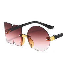 Load image into Gallery viewer, Letter NO Party Rimless Irregular Design Sunglasses For Men/Women Fashionable NO Sunglasses for Kids Oversize & Irregular Design Frameless Polygon Glasses For Children
