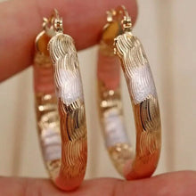 Load image into Gallery viewer, Leverback Hoop Earrings Chunky O-Shaped Tiny Earrings