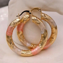 Load image into Gallery viewer, Leverback Hoop Earrings Chunky O-Shaped Tiny Earrings