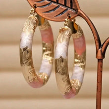 Load image into Gallery viewer, Leverback Hoop Earrings Chunky O-Shaped Tiny Earrings