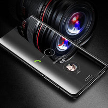 Load image into Gallery viewer, Lightweight Anti Peeping Magnetic Double-Sided Privacy Clear Back Metal Bumper Anti-Spy Phone Cases Cover for iPhone iPhone Smart Mirror Flip Case For iPhone 13 12 11 Pro XS Max XR Magnetic Stand Cover