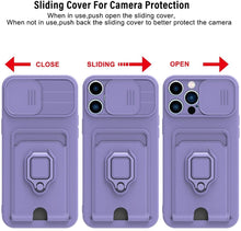 将图片加载到图库查看器,Lightweight Heavy Duty Protective Case With Rotatable Kickstand Ring For iPhone 13 14 Case Magnetic Ring Holder Cover for iPhone 12 11 14 Pro Wallet Card Armor iphone Case