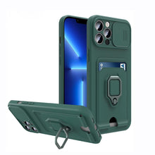 将图片加载到图库查看器,Lightweight Heavy Duty Protective Case With Rotatable Kickstand Ring For iPhone 13 14 Case Magnetic Ring Holder Cover for iPhone 12 11 14 Pro Wallet Card Armor iphone Case