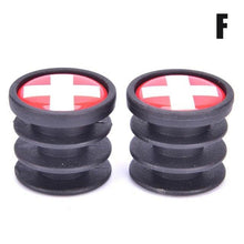将图片加载到图库查看器,Lightweight Mini Bicycle National Flag Handlebar End Plugs For Mountain Road Bike Bicycle Grips Parts Protective Cover Handlebar Bar End Plugs Plastic Bike Handlebar End Caps For Road Bike Most Bicycle