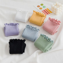Load image into Gallery viewer, Little Flower Socks Girl's Socks Simple Solid Color Socks Women's Long Socks Kawaii Happy And Funny Breathable Socks For Women