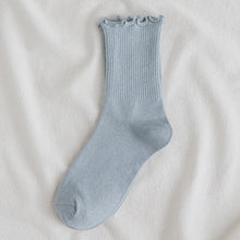 Load image into Gallery viewer, Little Flower Socks Girl's Socks Simple Solid Color Socks Women's Long Socks Kawaii Happy And Funny Breathable Socks For Women