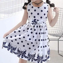 Load image into Gallery viewer, Little Girls' Dress Sundress Polka Dot Casual Lace Trims Print